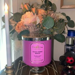 BBW Black Cherry Merlot 3 Wick Candle
